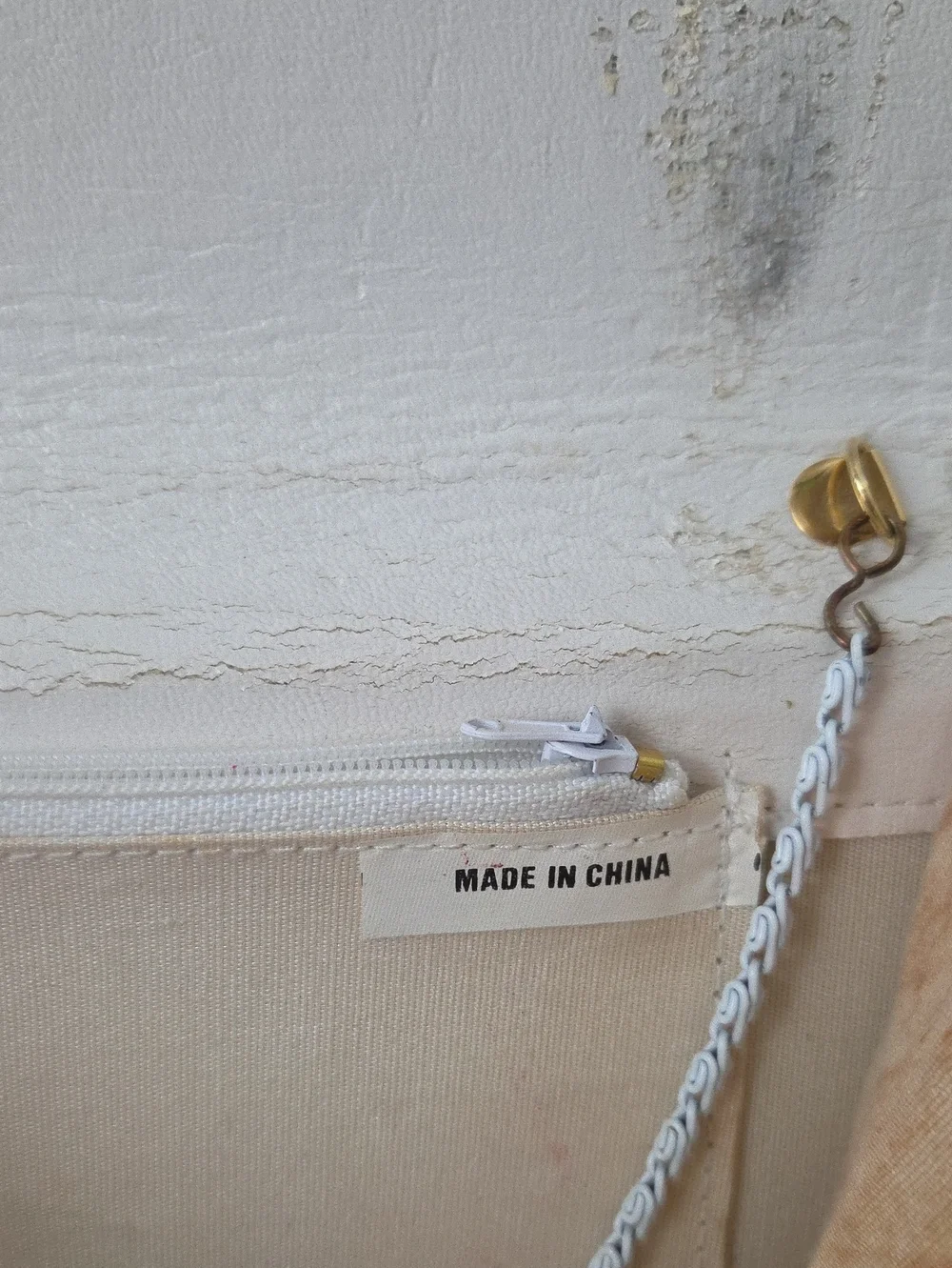 Vintage 70s white metal mesh clutch Chain Link shoulder evening bag
